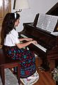 June 5, 1988 - Merrimac, Massachusetts.<br />Melody at the annual recital at Paulette Terriault's house.