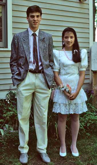 June 11, 1988 - Merrimac, Massachusetts.<br />Pete and Melody ready to head for the sophomore hop.
