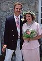 July 16, 1988 - Starr Island, New Hampshire.<br />Brian's and Anne's  wedding on Starr Island.<br />Brian and Anne.