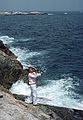 July 16, 1988 - Starr Island, New Hampshire.<br />Brian's and Anne's  wedding on Starr Island.<br />Brian fishing after the wedding.