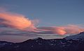 August 18, 1988 - Mt. Rainier Sunrise area at sunset, Washington.
