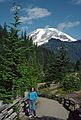 August 19, 1988 - Mt. Rainier from along road south of the mountain.<br />Joyce.
