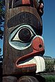August 21, 1988 - Victoria, British Columbia, Canada.<br />Totem pole detail.