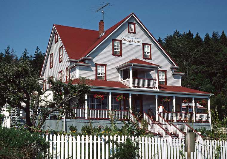 August 27, 1988 - Orcas Island, Washington.<br />Orcas Hotel.