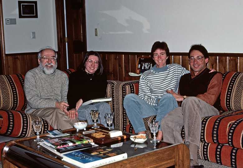 Jan, 1989 - At Oscar and Leslie's in North Andover, Massachusetts.<br />Egils, Joyce, Leslie, and Oscar.