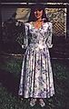 June 2, 1989 - Merrimac, Massachusetts.<br />Melody in her Junior Prom dress.