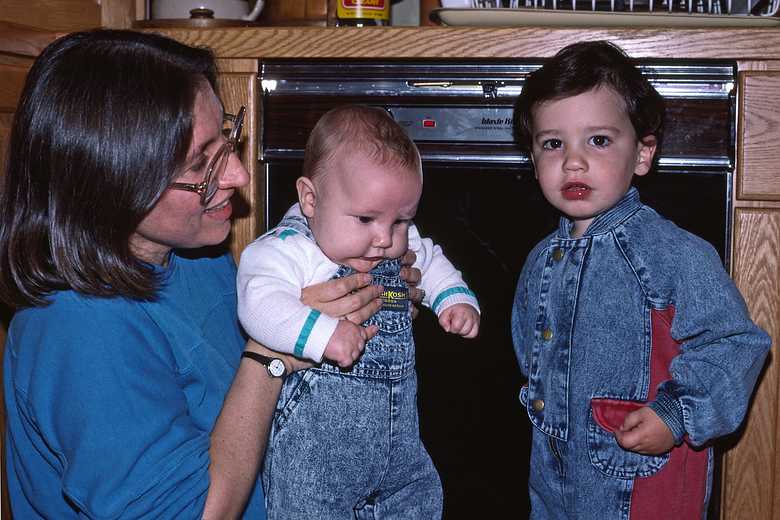 June 10, 1989 - Merrimac, Massachusetts.<br />Joyce, Michael, and TJ.