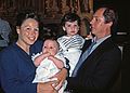 June 25, 1989 - Lawrence, Massachusetts.<br />Michael's christening.<br />Kim, Michael, TJ, and Tom.