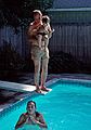 June 25, 1989 - Lawrence, Massachusetts.<br />Tom holding Michael and Carl.