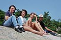 August 21-26, 1989 - Mount Desert Island, Maine.<br />Joyce, Melody, Becky, and Eric.