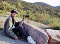August 21-26, 1989 - Mount Desert Island, Maine.<br />Atop Cadillac Mountain in Acadia National Park.<br />Eric.