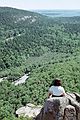 August 21-26, 1989 - Mount Desert Island, Maine.<br />Hiking just west of Somes Sound.<br />Joyce.