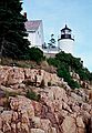 August 21-26, 1989 - Mount Desert Island, Maine.<br />Bass Harbor Lighthouse.