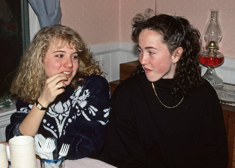 Jan. 6, 1990 - Merrimac, Massachusetts.<br />Melody's 16th birthday.<br />Betsy and Genie.