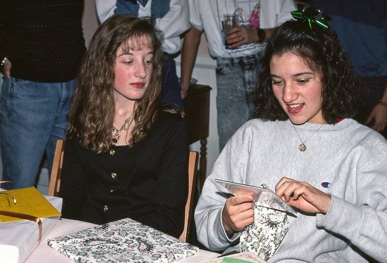 Jan. 6, 1990 - Merrimac, Massachusetts.<br />Melody's 16th birthday.<br />Karen and Melody.