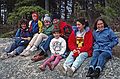 April 1990 - Maudslay State Park, Newburyport, Massachusetts.<br />Susan, David, Leslie, Oscar, Sarah, Melody, and Joyce.