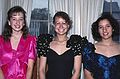 May 1990 - Merrimac, Massachusetts.<br />Junior Prom photos session at Becky's home.<br />The inseparable ones: Karen, Becky, and Melody.