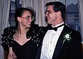 May 1990 - Merrimac, Massachusetts.<br />Junior Prom photos session at Becky's home.<br />Becky and Ernie.