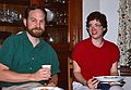 June 9, 1990 - Merrimac, Masachusetts.<br />Egils' 50th surprise birthday celebration.<br />Sally Conway and her husband Geoff.