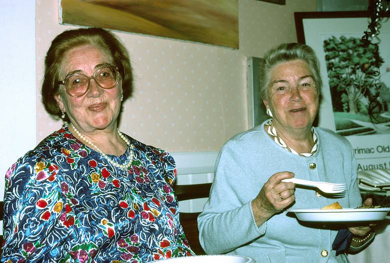 June 9, 1990 - Merrimac, Masachusetts.<br />Egils' 50th surprise birthday celebration.<br />Velta and Mirdza.