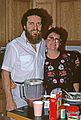June 9, 1990 - Merrimac, Masachusetts.<br />Egils' 50th surprise birthday celebration.<br />Paul and Norma who did most of the cooking for the party.