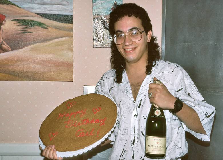 June 10, 1990 - Merrimac, Massachusetts.<br />Eric's graduation and Carl's and Egils' birthday celebration.<br />Carl celebrating his 21st birthday.