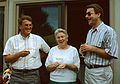 July 28, 1990 - Manchester by the Sea, Massachusetts.<br />Uldis' birthday celebration.<br />Uldis, his mother Mirdza, and his cousin Juris.