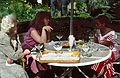 July 28, 1990 - Manchester by the Sea, Massachusetts.<br />Uldis' birthday celebration.<br />Tereze, Priscilla, and Nancy.