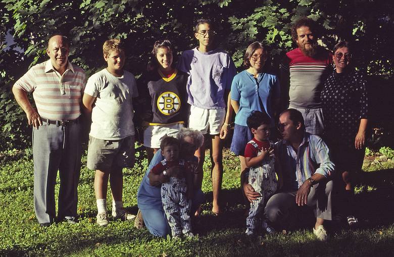 August 11, 1990 - Merrimac, Massachusetts.<br />Uncle Joe, Jeremy, Melody, Michael and Marie, Eric, Joyce, TJ and Tom, Paul and Norma.
