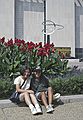 August 27, 1990 - Washington, District of Columbia.<br />Joyce and Natalia in front of the National Museum of Natural History.