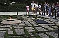 August 29, 1990 - Arlington National Cemetery, Arlington, Virginia.<br />John Fitzgerald Kennedy's tomb.<br />Natalia and Marta are among the visitors.