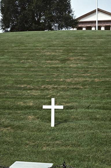 August 29, 1990 - Arlington National Cemetery, Arlington, Virginia.<br />Robert Francis Kennedy's grave.