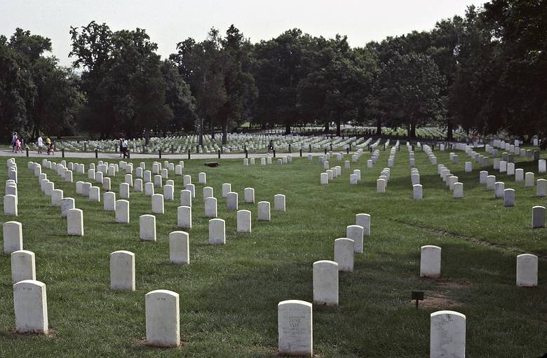 August 29, 1990 - Arlington National Cemetery, Arlington, Virginia.