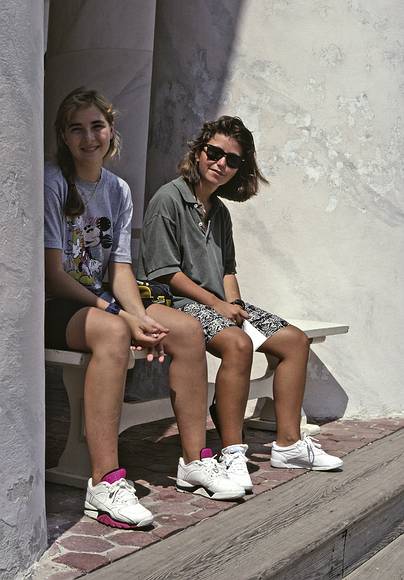 August 29, 1990 - Arlington National Cemetery, Arlington, Virginia.<br />Marta and Natalia.