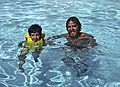 Sept. 3, 1990 - Lawrence, Massachusetts.<br />TJ and Paul.