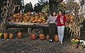 October 1990 - At Henderson Farm, Haverhill, Massachusetts.<br />Natalia and Melody about to buy some pumpkins.