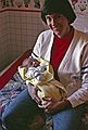 November 1990 - North Andover, Massachusetts.<br />Proud Leslie with Julain Ramon.