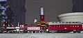 Dec. 25, 1990 - Merrimac, Massachusetts.<br />My electric train running around the cookies on the dining room table.