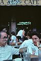 June 30, 1990 - Toledo, Spain.<br />Ronnie and Melody in a Toledo cafe.