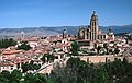 July 1, 1990 - Segovia, Spain.<br />View from the tower of the Alczar of Segovia with its cathedral and wall.