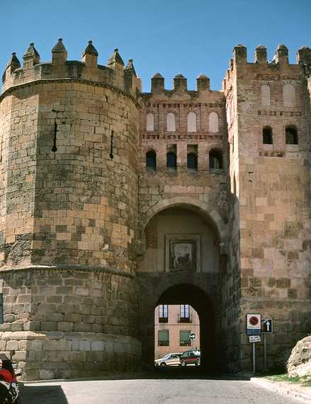 July 1, 1990 - Segovia, Spain.<br />The outside side of the gate of San Andrs.