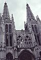 July 2, 1990 - Burgos, Spain.<br />Front of the cathedral.