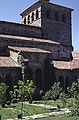 July 8, 1990 - Santillana del Mar, Santander, Spain.<br />Courtyard of the Colegiata.