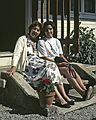 July 11, 1990 - Izeste, France.<br />Visiting Anita, the Latvian woman who for two years lived with us in Madrid.<br />Anita and Melody.