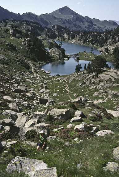 July 13, 1990 - Hike into lakes region south of Salardu, Lerida, Spain.