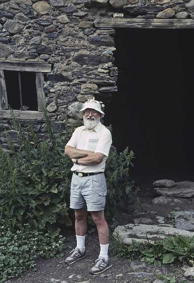 July 16, 1990 - Hike from the Baqueira/Beret area to Santuario de Montgarri, Lerida, Spain.<br />Egils.