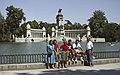 July 18, 1990 - Retiro Park, Madrid, Spain.<br />Joyce, Melody, Baiba, Jos, Julian, Ronnie at the lake with statue of Alfonse XII in back.