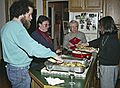 April 14, 1991 - Merrimac, Massachusetts.<br />Natalia's birthday, Norma's birthday, and Paul and Norma's anniversary celebration.<br />Paul, Norma, Marie, and Joyce.