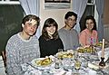 April 14, 1991 - Merrimac, Massachusetts.<br />Natalia's birthday, Norma's birthday, and Paul and Norma's anniversary celebration.<br />Scott, Natalia, Eric, and Melody.