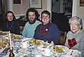 April 14, 1991 - Merrimac, Massachusetts.<br />Natalia's birthday, Norma's birthday, and Paul and Norma's anniversary celebration.<br />Joyce, Paul and Norma, and Marie.